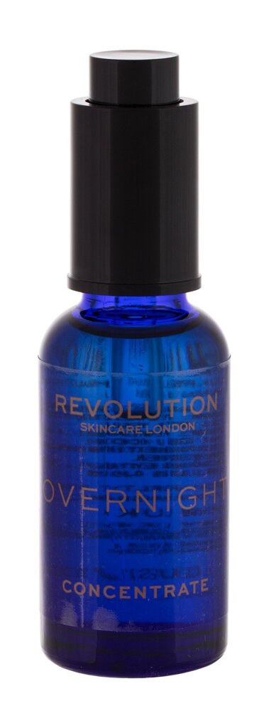 Atjaunojošs nakts sejas ādas koncentrāts Revolution Skincare Overnight Night 30 ml cena un informācija | Serumi sejai, eļļas | 220.lv