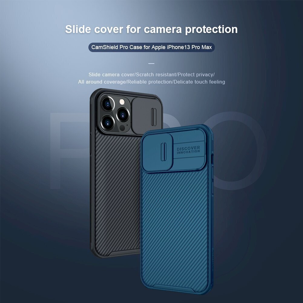 Telefona vāciņš Nillkin CamShield Pro priekš iPhone 13 Pro Max, melns цена и информация | Telefonu vāciņi, maciņi | 220.lv