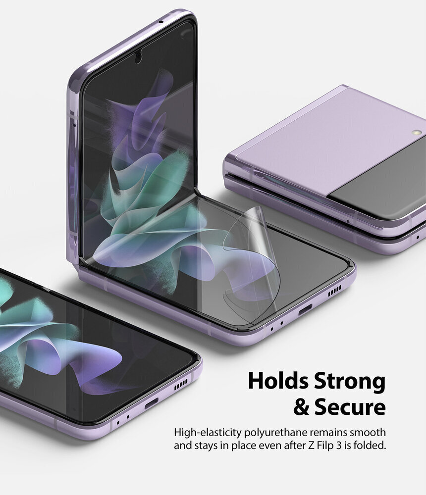 Ringke Screen Protector ekrāna aizsargs Samsung Galaxy Z Flip3 5G cena un informācija | Ekrāna aizsargstikli | 220.lv