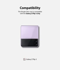 Ringke telefona vāciņš priekš Samsung Galaxy Z Flip3 5G, caurspīdīgs цена и информация | Чехлы для телефонов | 220.lv