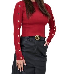 Облегающий женский свитер Variety Harmony, красный цена и информация | Женские кофты | 220.lv