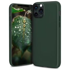 Чехол Moozy Lifestyle для iPhone 13 Pro Max - Силиконовый чехол с матовым покрытием и подкладкой из мягкой микрофибры, Темно-Зеленый цена и информация | Чехлы для телефонов | 220.lv