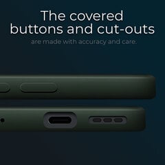Чехол Moozy Lifestyle для Xiaomi Redmi Note 10 Pro, Xiaomi Redmi Note 10 Pro Max - Силиконовый чехол с матовым покрытием и подкладкой из мягкой микрофибры, Темно-Зеленый цена и информация | Чехлы для телефонов | 220.lv