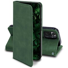 Флип-чехол Moozy для Xiaomi Redmi Note 10 Pro, Xiaomi Redmi Note 10 Pro Max цвета зеленого мрамора – магнитный откидной футляр в стиле ретро-бумажника с держателем для карт и подставкой цена и информация | Чехлы для телефонов | 220.lv