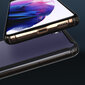 Moozy Xframe Triecienizturīgs vāciņš telefonam Samsung Galaxy S21, Samsung Galaxy S21 5G – divu krāsu caurspīdīgs hibrīda vāciņš ar melnu triecienu absorbējošu TPU apmali cena un informācija | Telefonu vāciņi, maciņi | 220.lv