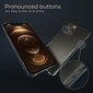 Moozy Xframe Triecienizturīgs vāciņš telefonam iPhone 12, iPhone 12 Pro – divu krāsu caurspīdīgs hibrīda vāciņš ar melnu triecienu absorbējošu TPU apmali цена и информация | Telefonu vāciņi, maciņi | 220.lv