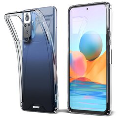 Moozy Xframe Triecienizturīgs vāciņš telefonam Xiaomi Redmi Note 10 Pro, Xiaomi Redmi Note 10 Pro Max – caurspīdīgs hibrīda vāciņš ar triecienu absorbējošu TPU apmali цена и информация | Чехлы для телефонов | 220.lv