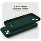 Moozy Minimalist plāns, matēts silikona vāciņš saderīgs ar iPhone 13 Mini telefona modeli, Tumši zaļš cena un informācija | Telefonu vāciņi, maciņi | 220.lv