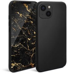 Moozy Minimalist plāns, matēts silikona vāciņš saderīgs ar iPhone 13 telefona modeli, Melns цена и информация | Чехлы для телефонов | 220.lv