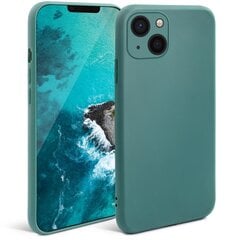 Moozy Minimalist plāns, matēts silikona vāciņš saderīgs ar iPhone 13 telefona modeli, Pelēkzils cena un informācija | Telefonu vāciņi, maciņi | 220.lv