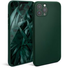 Moozy Minimalist plāns, matēts silikona vāciņš saderīgs ar iPhone 13 Pro telefona modeli, Tumši zaļš cena un informācija | Telefonu vāciņi, maciņi | 220.lv