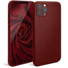 Moozy Minimalist plāns, matēts silikona vāciņš saderīgs ar iPhone 13 Pro telefona modeli, Vīna sarkans cena un informācija | Telefonu vāciņi, maciņi | 220.lv