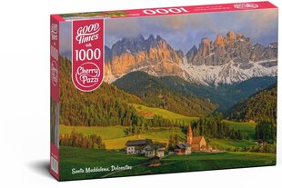 CherryPazzi puzle Santa Maddalena, Dolomites 1000 det. cena un informācija | Puzles, 3D puzles | 220.lv