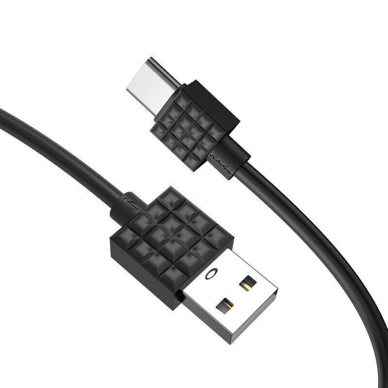 KAKU KSC-328 Xingyue - USB to Type C - 3,2A datu un uzlādes kabelis 1m, melns cena un informācija | Savienotājkabeļi | 220.lv