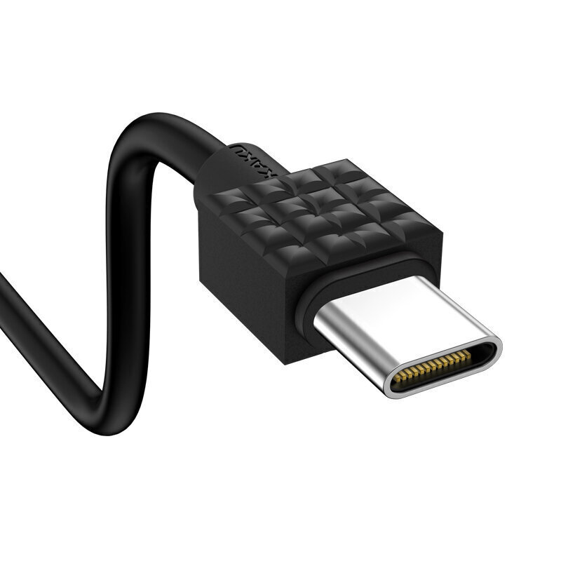 KAKU KSC-328 Xingyue - USB to Type C - 3,2A datu un uzlādes kabelis 1m, melns цена и информация | Savienotājkabeļi | 220.lv