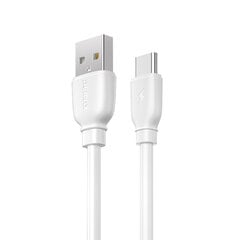 REMAX kabelis Suji Pro RC-138a — USB līdz C tipam — 2,4 A 1 metrs, balts цена и информация | Кабели для телефонов | 220.lv
