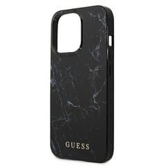 Oriģināls Guess Marble Hardcase telefona vāciņš paredzēts iPhone 13 / 13 Pro / 14, melns цена и информация | Чехлы для телефонов | 220.lv