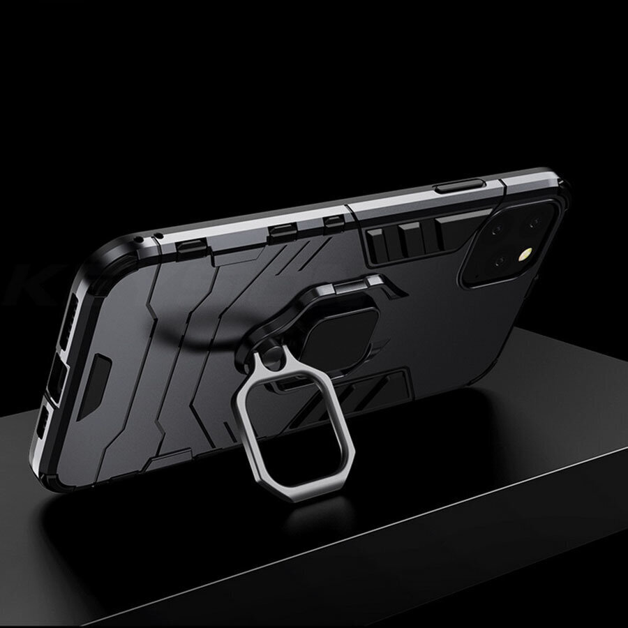 Telefona vāciņš Ring Armor priekš iPhone 13 Pro Max, melns cena un informācija | Telefonu vāciņi, maciņi | 220.lv