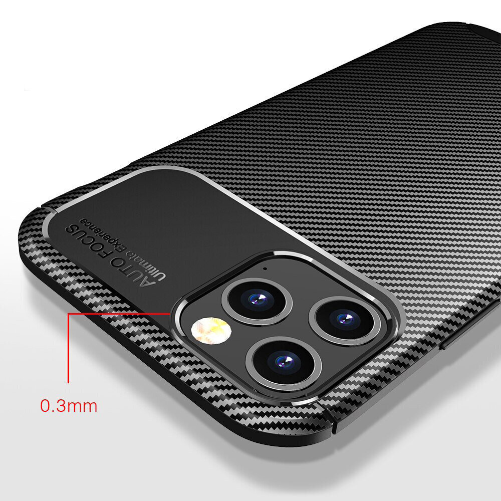 Carbon Elite telefona vāciņš paredzēts Samsung Galaxy A51, melns cena un informācija | Telefonu vāciņi, maciņi | 220.lv