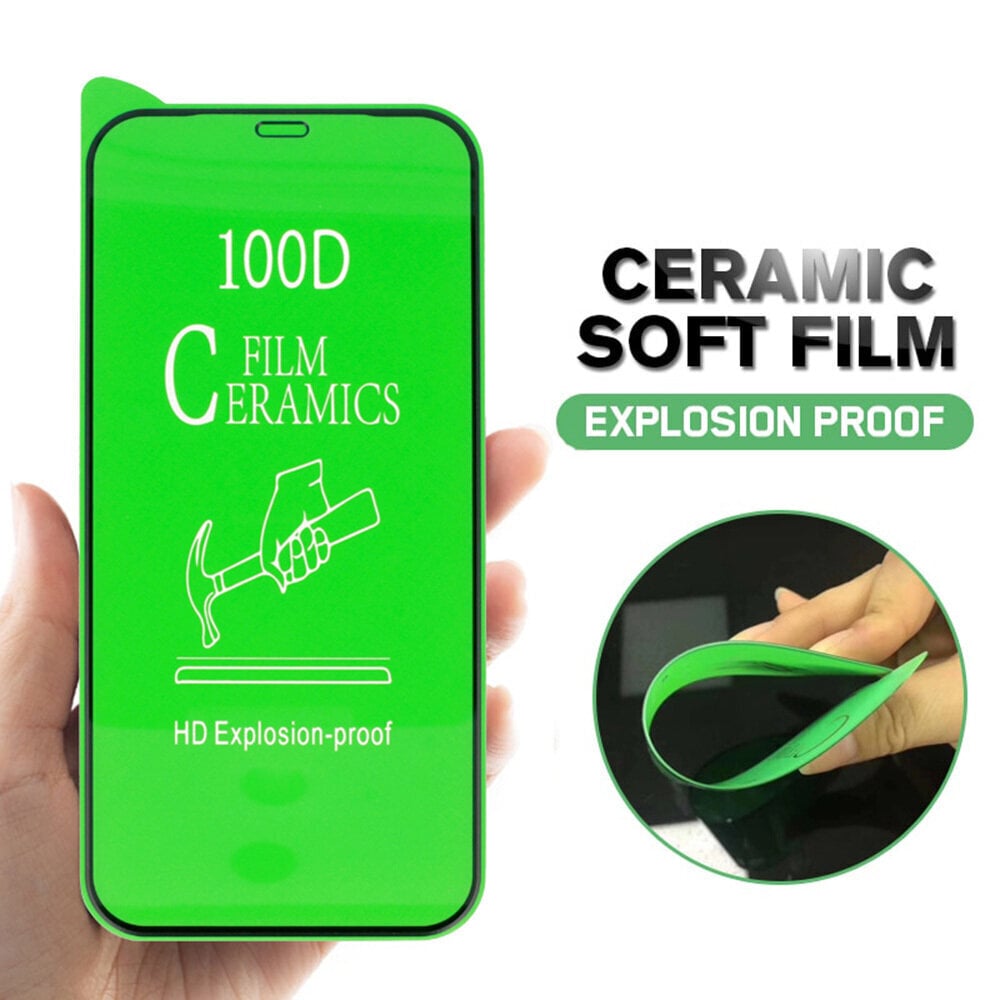 Ekrāna aizsargplēve Hard Ceramic, paredzēta iPhone 13 / 13 Pro / 14 cena un informācija | Ekrāna aizsargstikli | 220.lv