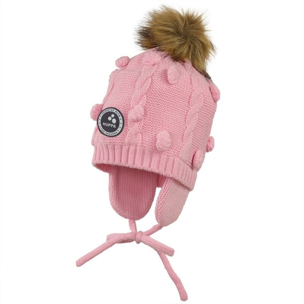 Huppa bērnu ziemas cepure MACY, rozā krāsā 907143572 cena un informācija | Cepures, cimdi, šalles meitenēm | 220.lv