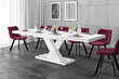 Bīdāmais galds Xenon Lux Bialy Mat Bialy Polysk cena un informācija | Virtuves galdi, ēdamgaldi | 220.lv
