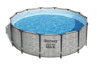 Каркасный бассейн Bestway Steel Pro MAX 427x122 см, с фильтром цена и информация | Бассейны | 220.lv