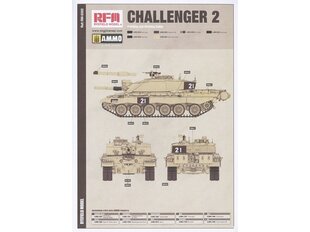 Rye Field Model - Challenger 2 with workable track links, 1/35, RFM-5062 cena un informācija | Konstruktori | 220.lv