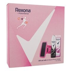 Rexona dāvanu komplekts sievietēm: dušas želeja, 250 ml + izsmidzināms dezodorants, 150 ml + sporta telefona maciņš cena un informācija | Rexona Smaržas, kosmētika | 220.lv
