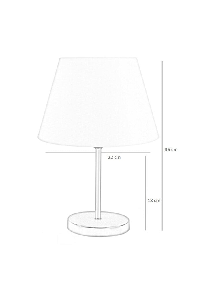 Opviq galda lampa 203- K-Silver cena un informācija | Galda lampas | 220.lv
