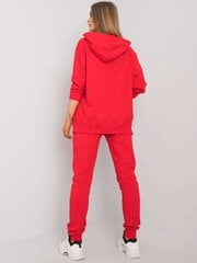Sarkans džemperu komplekts ar biksēm. cena un informācija | Sporta apģērbs sievietēm | 220.lv