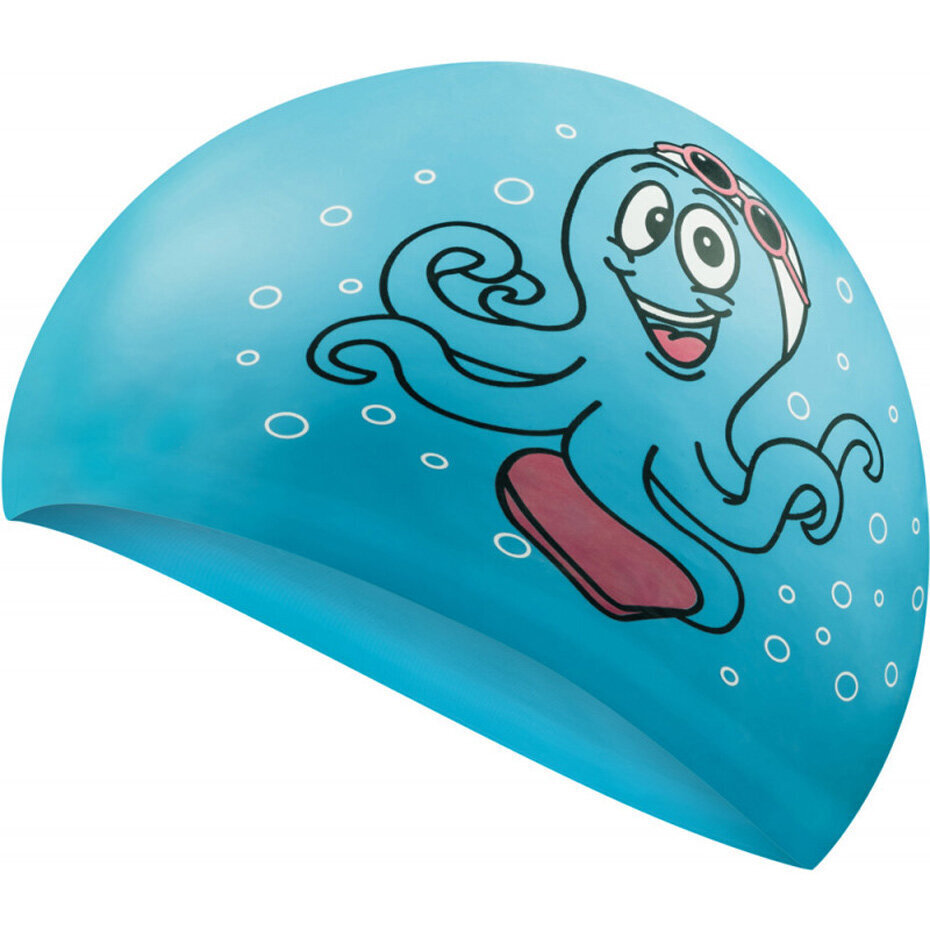 Bērnu peldcepure Aqua-Speed Kiddie Octopus 02, zila cena un informācija | Peldcepures | 220.lv