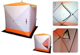 Ziemas makšķerēšanas telts Fish2Fish Cube, 180x180x195 cm, oranža/balta cena un informācija | Citi makšķerēšanas piederumi | 220.lv