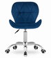 Biroja darba krēsls AVOLA, samta, zils cena un informācija | Biroja krēsli | 220.lv
