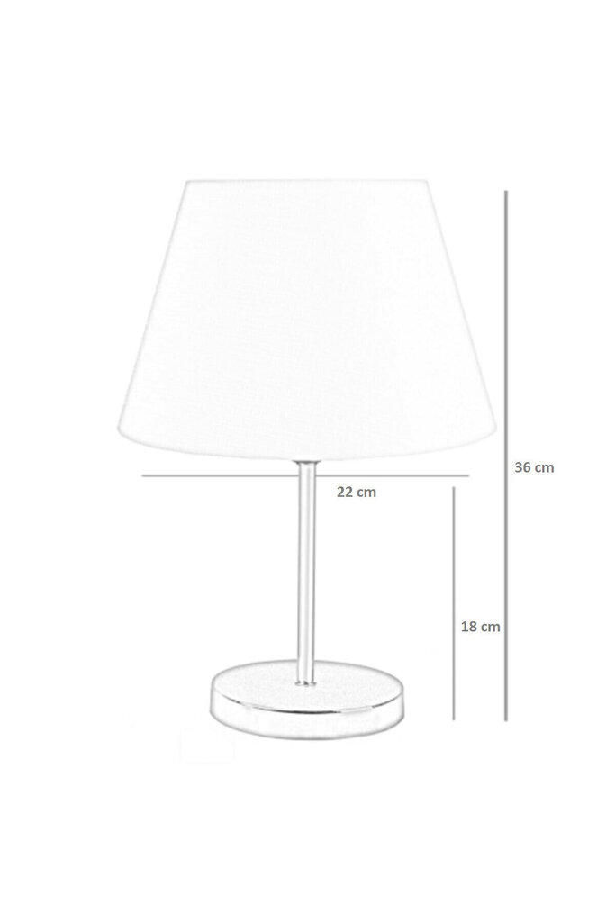 Opviq galda lampa 203- K-Black cena un informācija | Galda lampas | 220.lv