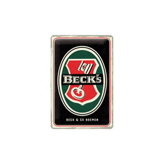 Металлическая пластина Becks - логотип Key, 20 x 30 цена и информация | Детали интерьера | 220.lv