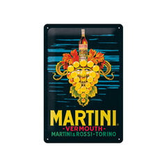 Metāla plāksne 20 x 30 cm, Martini - Vermouth Grapes cena un informācija | Interjera priekšmeti | 220.lv