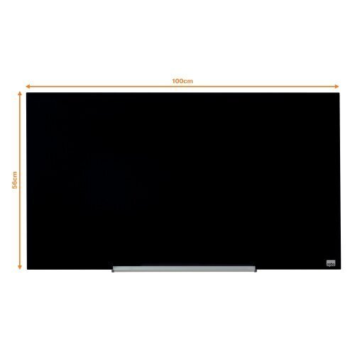 Whiteboard Glass Nobo Widescreen 45" Black, cena un informācija | Kancelejas preces | 220.lv