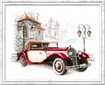 Izšūšanas komplekts Magic Needle "Retro Cadillac" 110-022 цена и информация | Izšūšanas piederumi | 220.lv