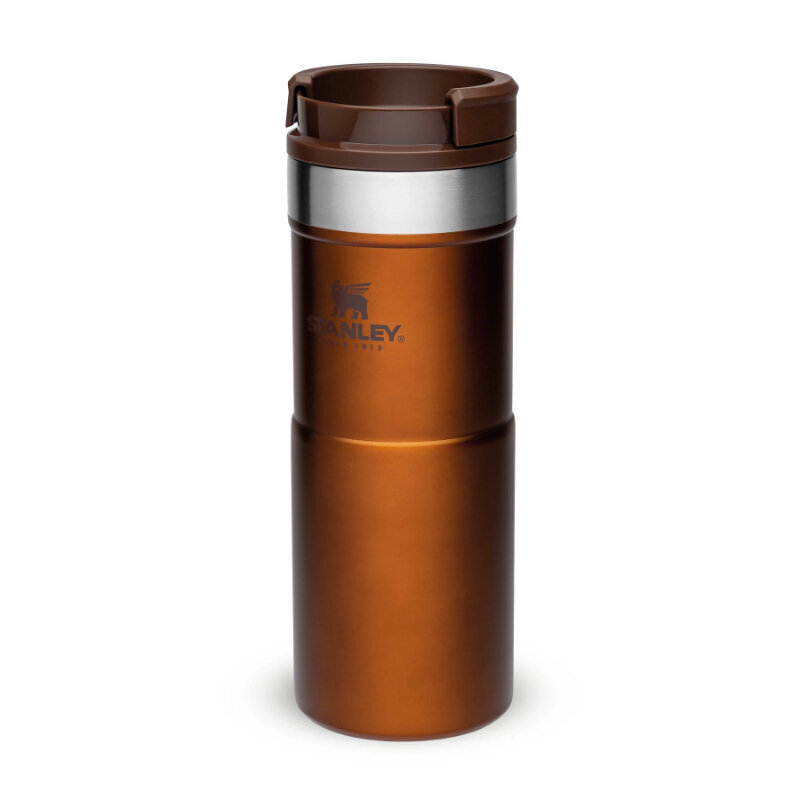 Termokrūze, The NeverLeak Travel Mug, 0,35L, bronzas krāsā cena un informācija | Termosi, termokrūzes | 220.lv