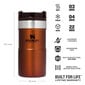 Termokrūze, The NeverLeak Travel Mug, 0,25L, bronzas krāsā cena un informācija | Termosi, termokrūzes | 220.lv