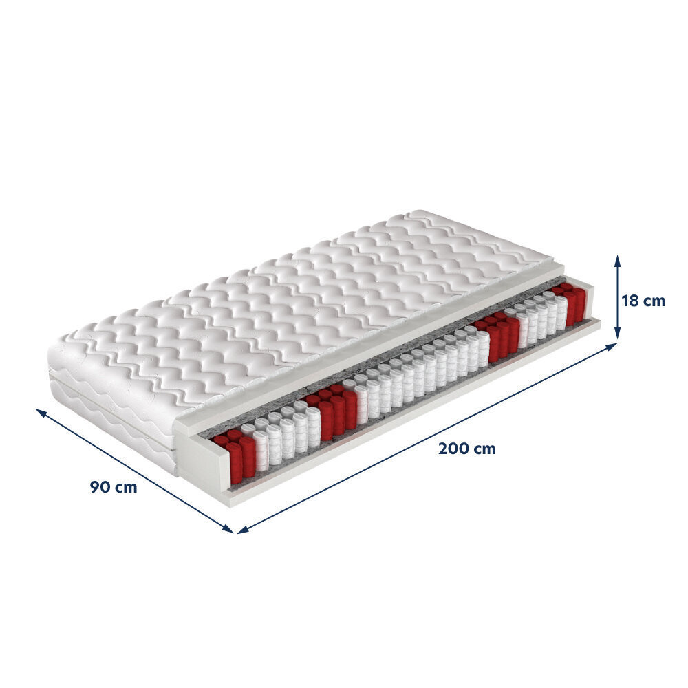 Matracis Selsey Carnation, 90x200 cm cena un informācija | Matrači | 220.lv