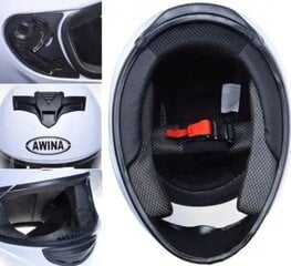 Мотоциклетный шлем Awina TN0700B-F2, черный матовый цена и информация | Шлемы для мотоциклистов | 220.lv
