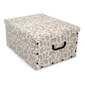 Kaste no kartona, 49x39x25 cm, Big Box Goccia, zila/gaiši pelēka/bordo cena un informācija | Veļas grozi un mantu uzglabāšanas kastes | 220.lv
