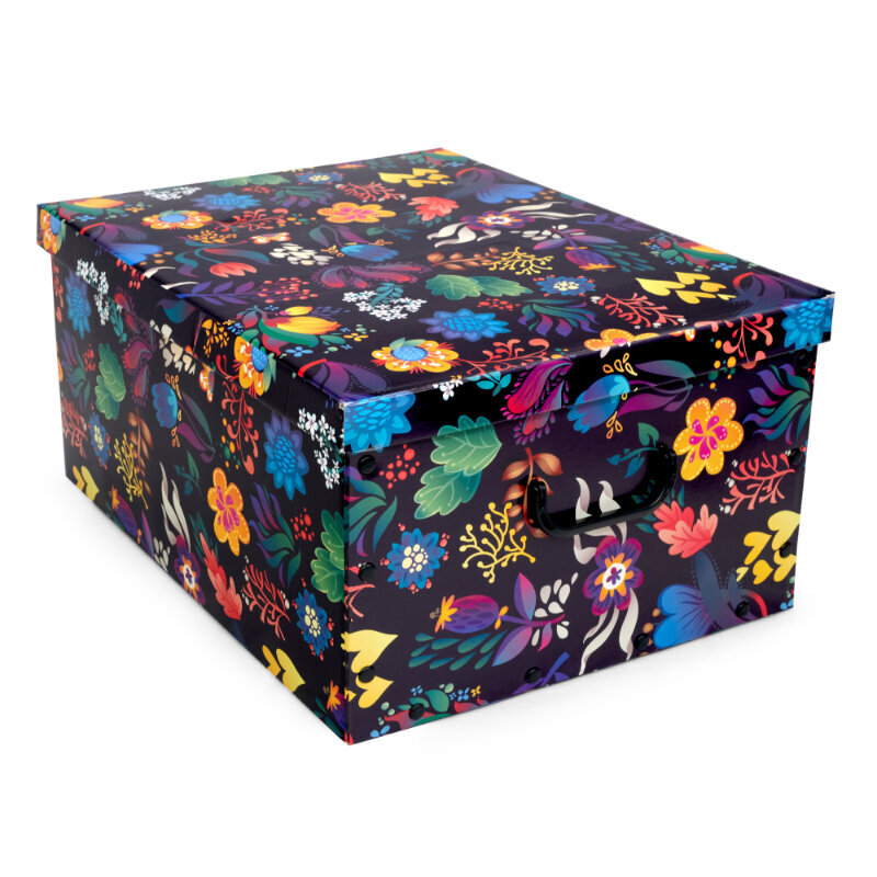 Kaste no kartona, 49x39x25 cm, Big Box Fantasy, asorti цена и информация | Veļas grozi un mantu uzglabāšanas kastes | 220.lv