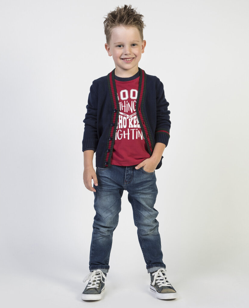 T-krekls ar garām piedurknēm zēniem Gulliver, sarkans цена и информация | Zēnu krekli | 220.lv