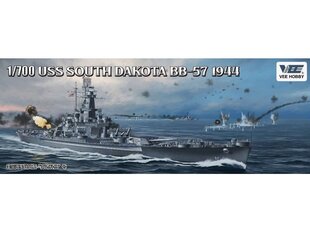 VEE HOBBY - USS Battleship South Dakota BB-57 1944.6, 1/700, 57005 cena un informācija | Konstruktori | 220.lv