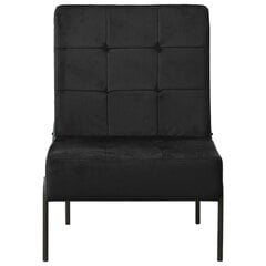 vidaXL Atpūtas krēsls, melnas krāsas, 65x79x87cm, samts cena un informācija | Atpūtas krēsli | 220.lv