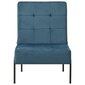 vidaXL Atpūtas krēsls, zilas krāsas, 65x79x87cm, samts cena un informācija | Atpūtas krēsli | 220.lv