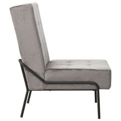 vidaXL Atpūtas krēsls, gaiši pelēkas krāsas, 65x79x87cm, samts цена и информация | Кресла для отдыха | 220.lv